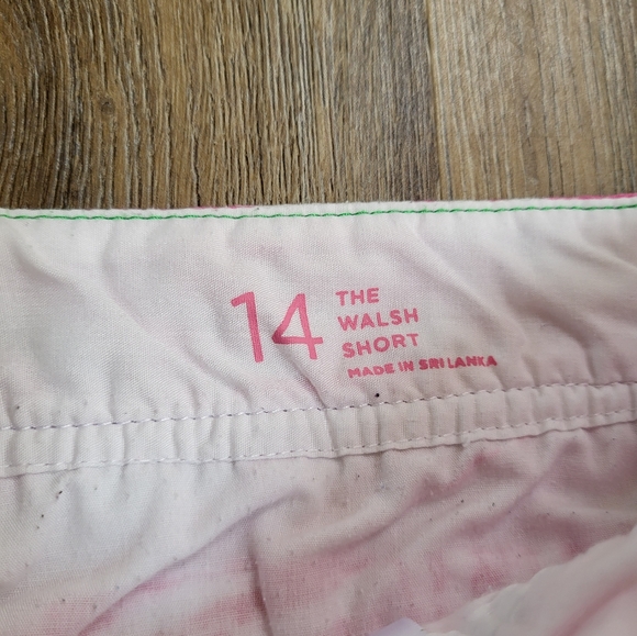 Lily Pulitzer Capri Pink Yacht Sea Walsh Shorts size 14 Short Resort Cotton - Picture 5 of 8